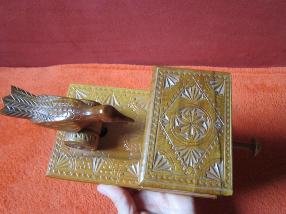 cadou de colectie cutie secreta lemn dozator tigari Germania'60