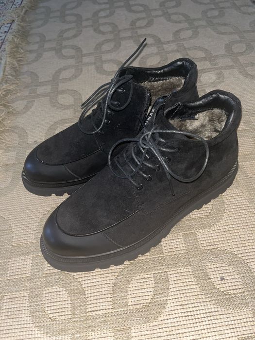 Зимняя обувь с эко кожей и замшой.