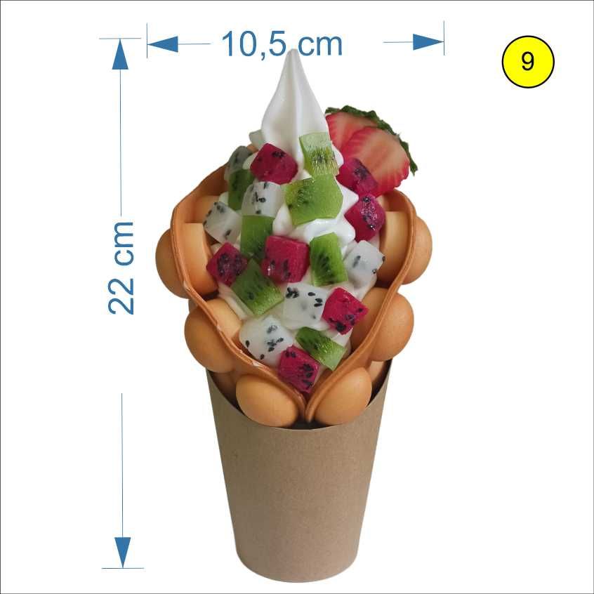Изкуствен Bubble Waffle – Силиконов манекен за витрина | Don Gelato