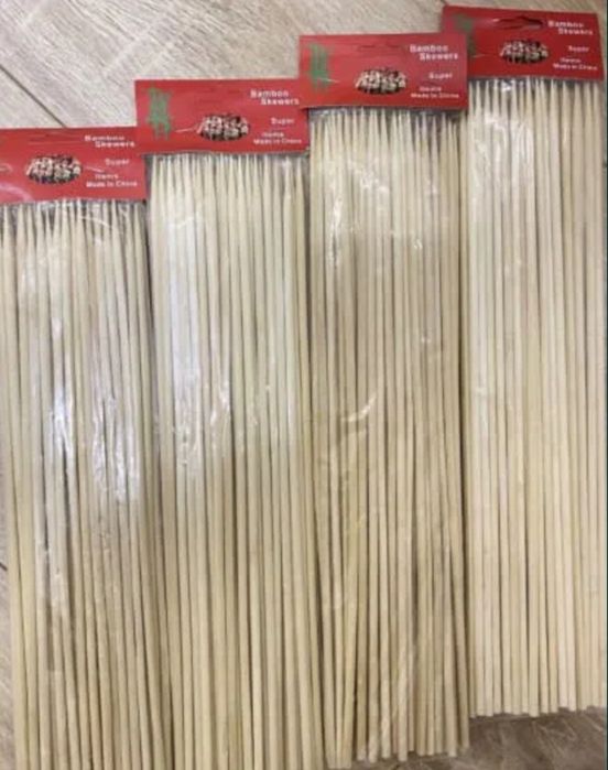 Bambuk shpashka yogʻoch tayoqchalar sixlar