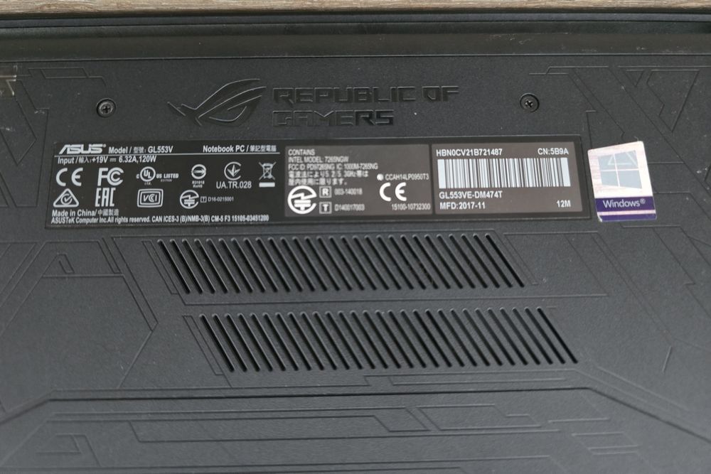 Laptop Gaming ASUS ROG GL553VE-DM474T