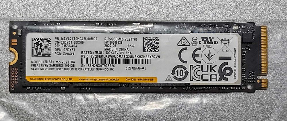 Schimb/Vand SSD Samsung PM9A1 ( 980 Pro ) 7000/MBs Nvme Gen4x4
