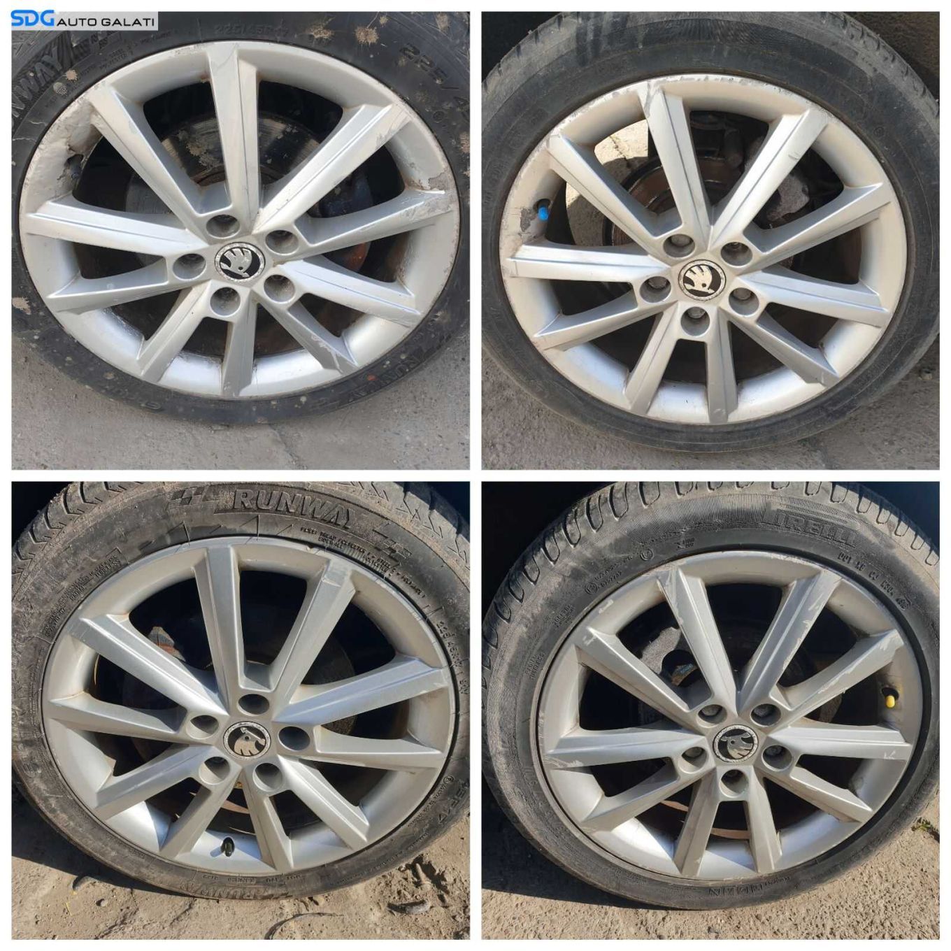 Set 4 Jante Roti Aliaj 5x112 225 45 17 R17 Volkswagen Passat B6 2005 - 2010 [0325]