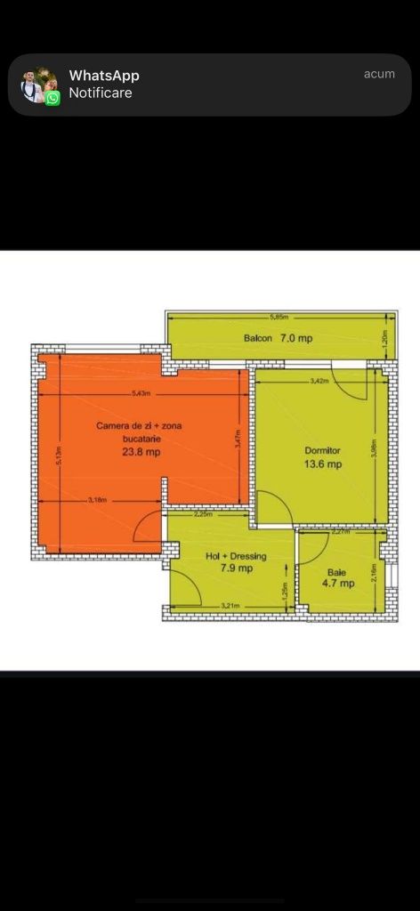 Apartamet 2 camere Bucium Visan predare septembrie