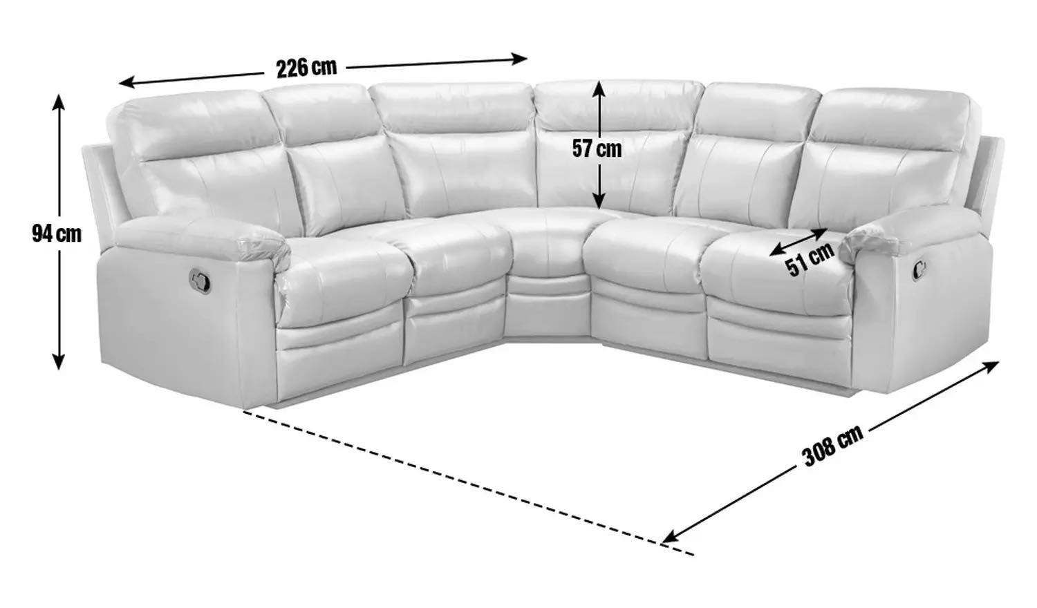 Кожаный полукруглый диван  английского производства