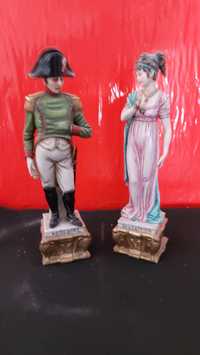 Фарфоровые статуэтки Италия наполеон и Жозефина