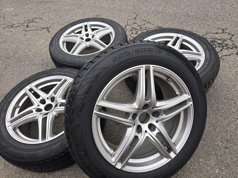 Jante Aliaj Audi Q5 + Anvelope Iarnă M+S 225/60/R18