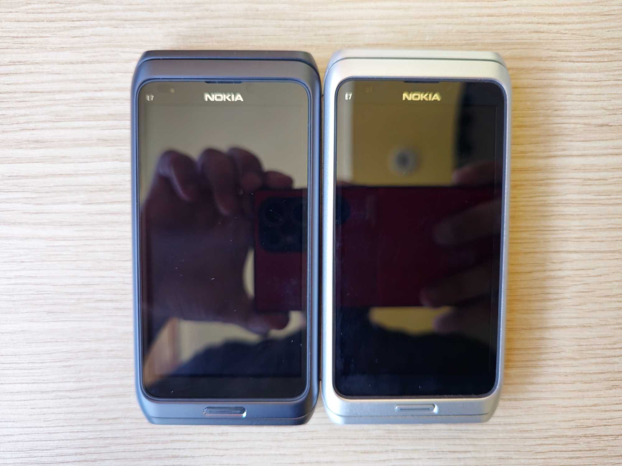 ТОП СЪСТОЯНИЕ: NOKIA E7 Silver/Dark Grey Symbian Нокиа Симбиан Нокия