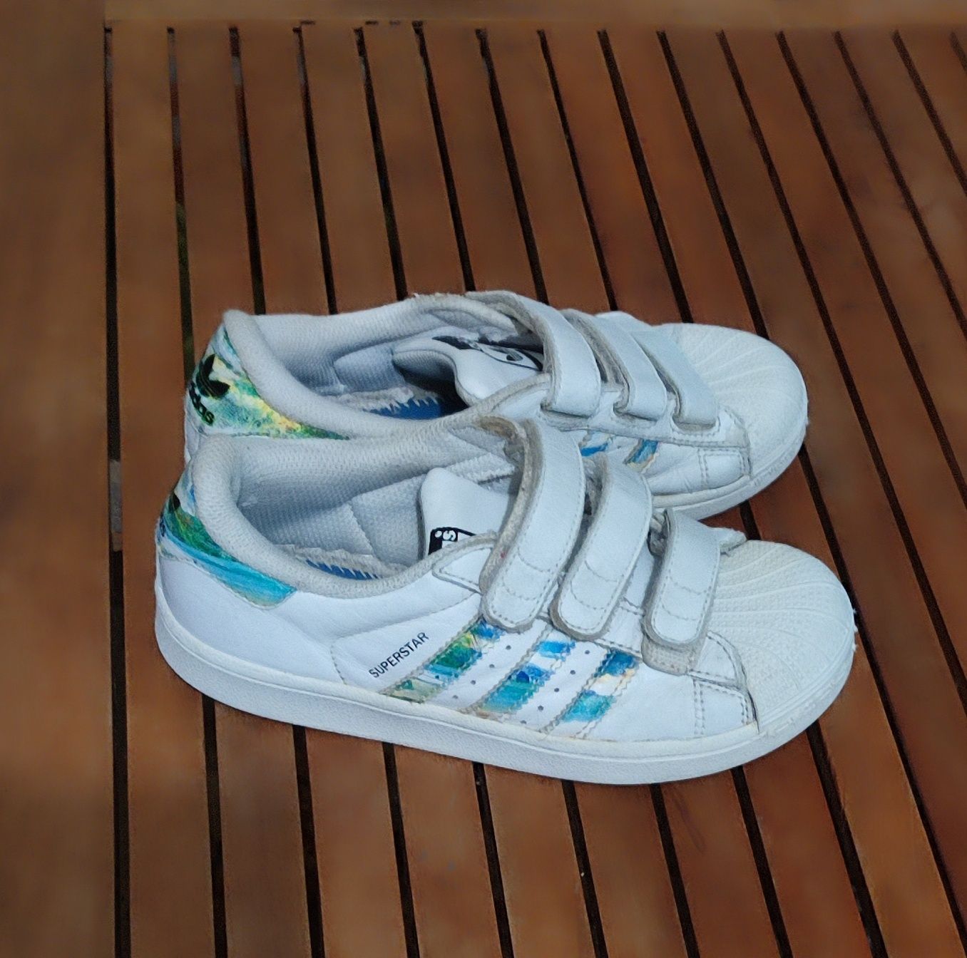 Adidas Superstar кожени маратонки с лепки, номер 32