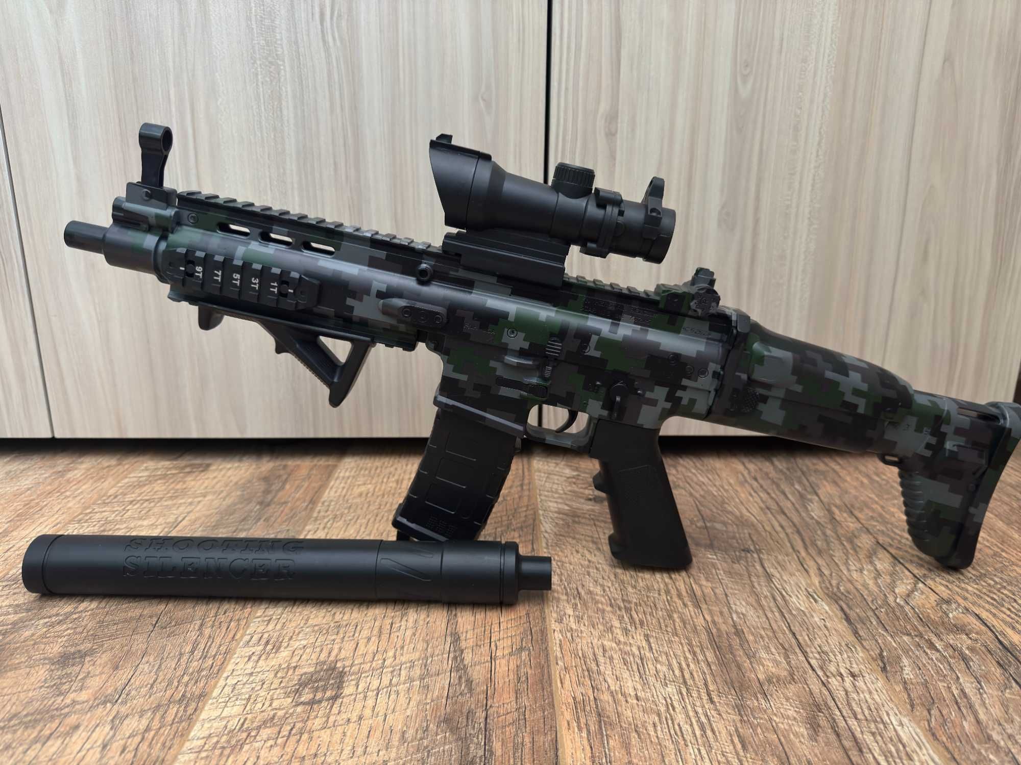 Scar-gel blaster, електрически гел бластер, детска пушка, автоматична