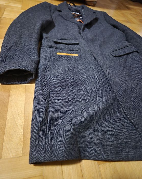 Palton Premium Superdry Supremacy, Lână, Bărbați - M