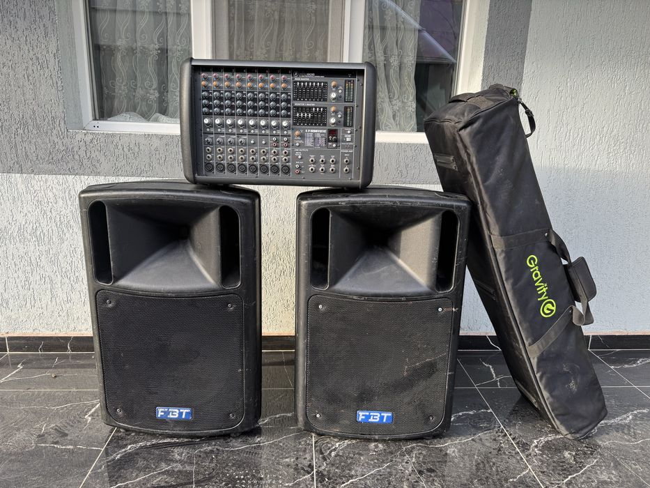 Pachet Petreceri Mixer Activ 2x500w 2 FBT MaxX 6 Stative cabluri etc!