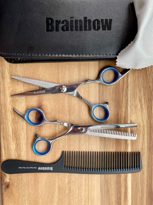 Set foarfeca de tuns/filat Brainbow Profesionala