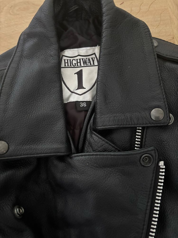 Geaca moto piele Highway dama, marimea 36