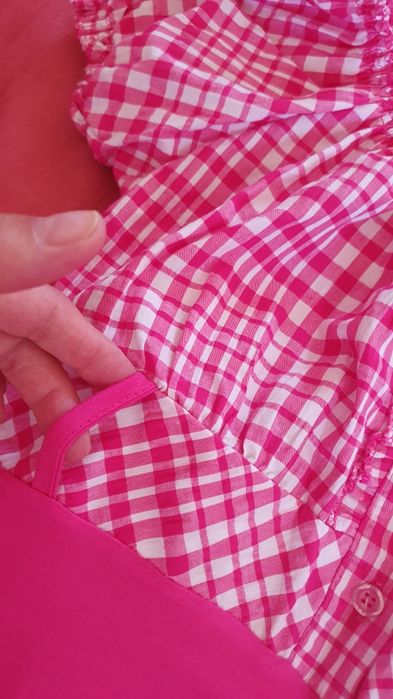 Bluzita noua tip ie bumbac fucsia S