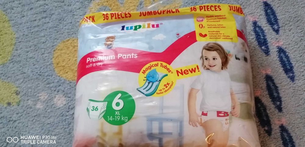Pampers chilotel marimea nr6 + 5 tetine Philips Avent pt cereale cadou
