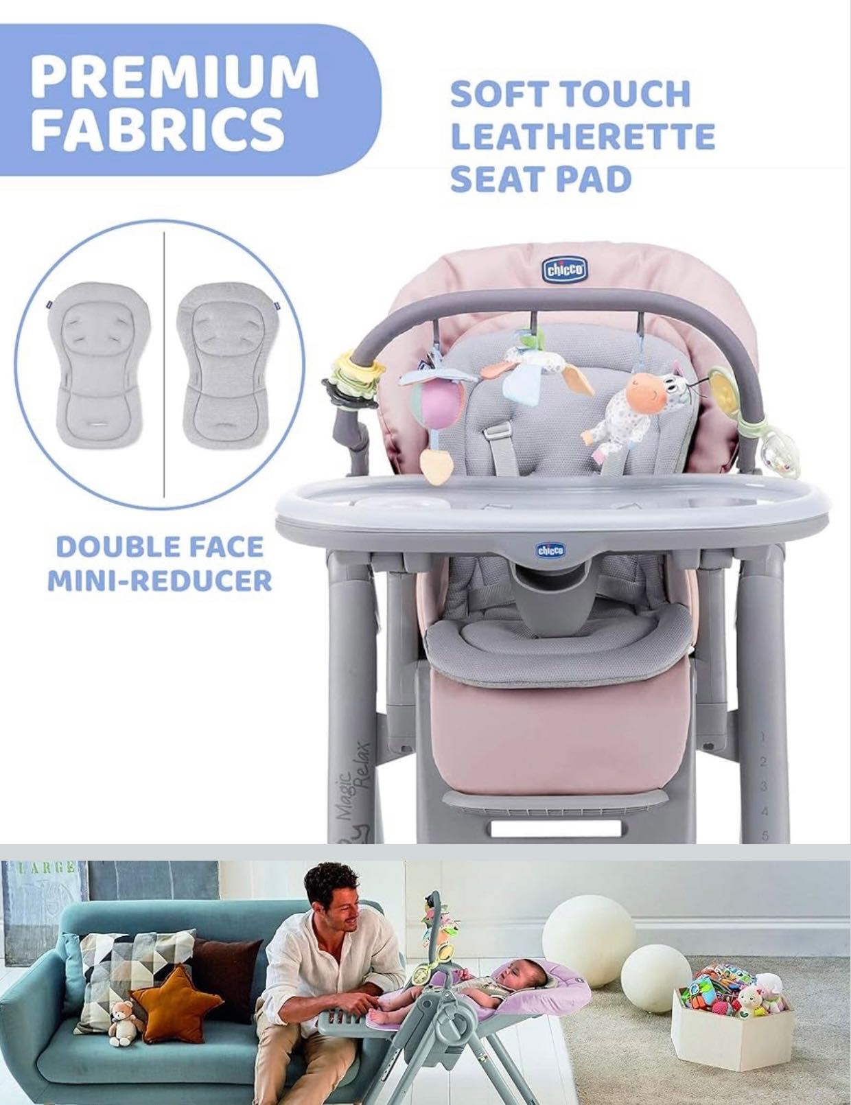 Столче за хранене Chicco polly magic relax