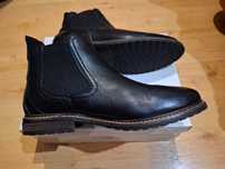 Дамски обувки Deichmann- черни, нови, от естествена кожа