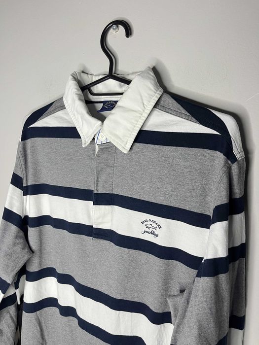 Paul & Shark Long Sleeve Rugby Polo Shirt Мъжка Блуза с Яка