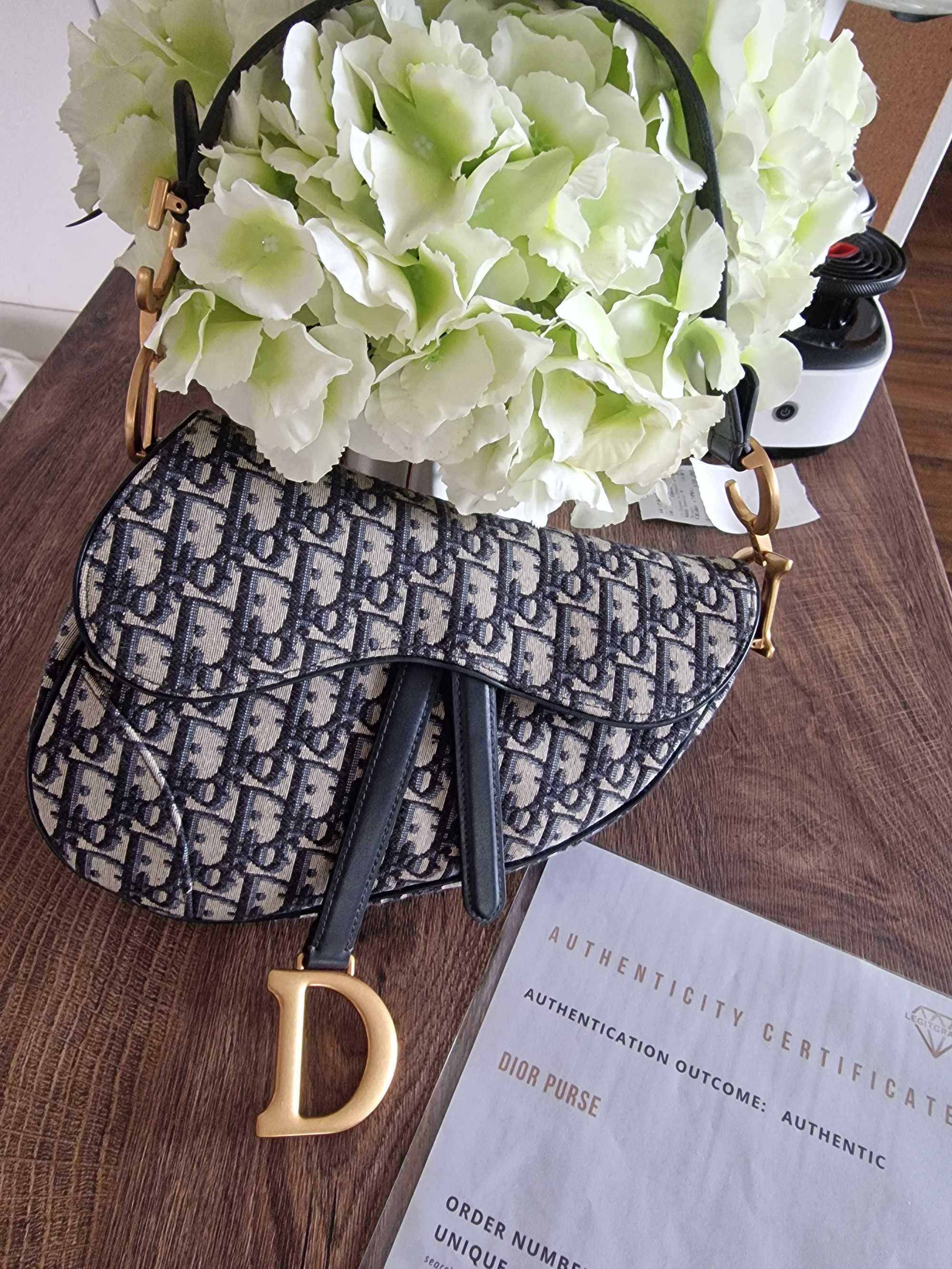 SADDLE , Lady Dior mini diamond motif