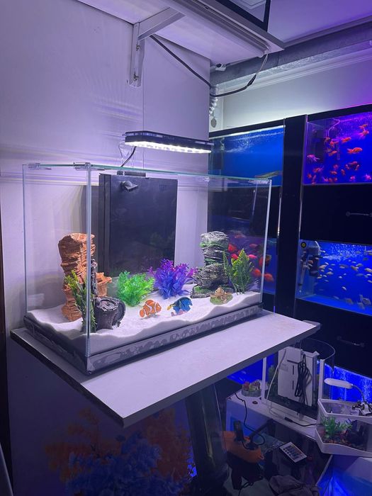 Xitoy akvarium 41 litr filt kislarod sensirniy svetlari bor kamplektda