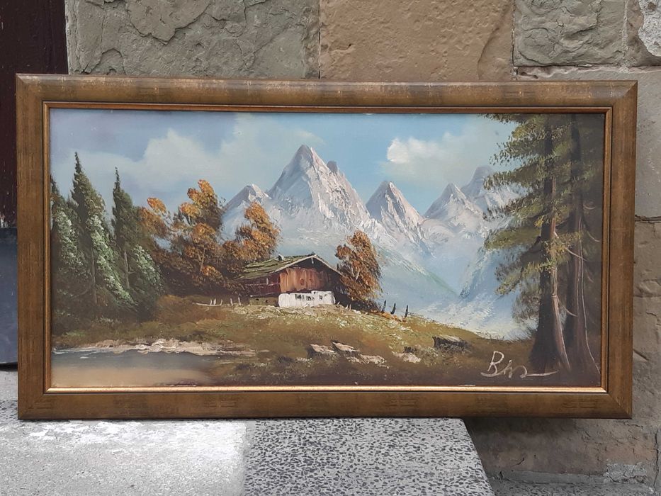 Картина Планински пейзаж Живопис Маслени бои