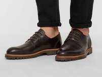 Pantofi derby 39 40 plain toe premium Clarks NOI piele naturala moale