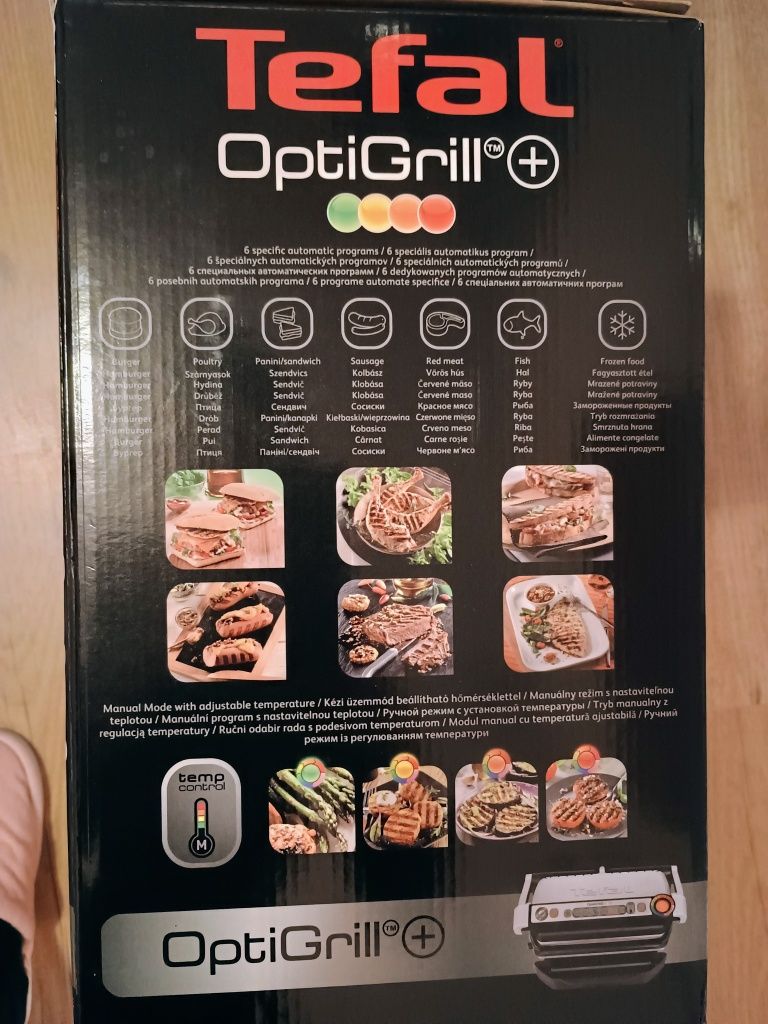 Grill electric Tefal Optigrill Plus, nou