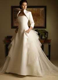 rochia mireasa nunta superba Agnes Toma Exclusive cu buzunare S-M36/38