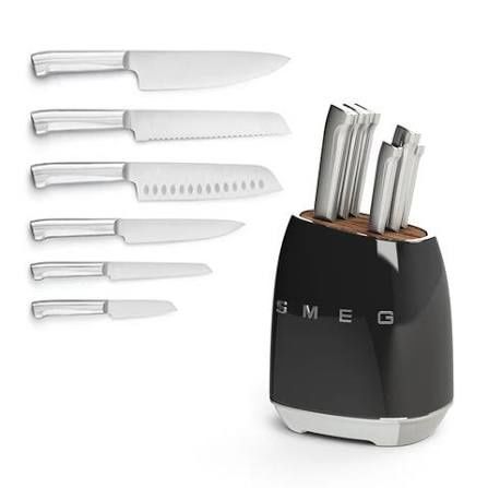 Блок с 6 ножа SMEG knife set