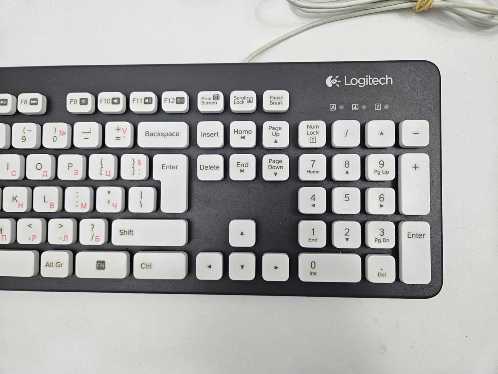 +Гаранция! Миеща се Клавиатура Logitech Washable Keyboard K310