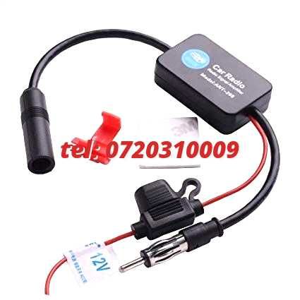 Amplificator De Semnal Antena Radio Auto Fm 12v