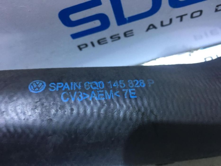 Furtun / Conducta / Tubulatura Intercooler Turbo / Turbina VW Polo 9N 1.4TDI 2002 - 2009 Cod Piesa : 6Q0 145 828 P / 6Q0145828P