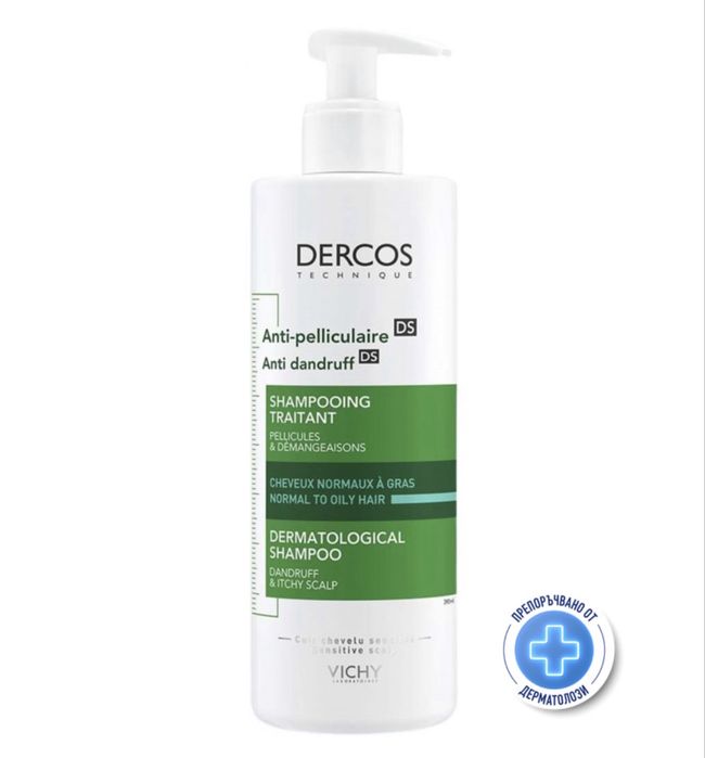 DERCOS шампоан против пърхот за нормален до мазен скалп