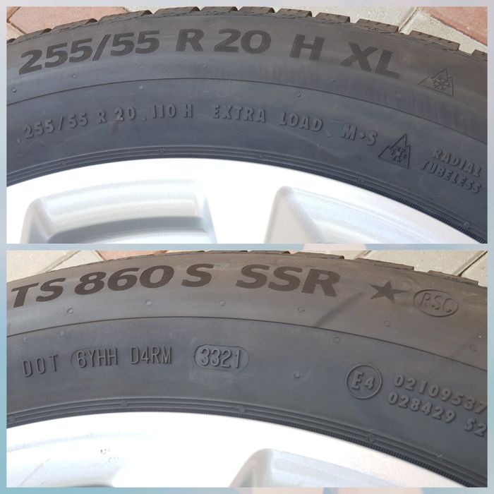 Jante BMW 20 X7 G07 echipare iarnă 255 55 20 Continental RSC DOT 2021