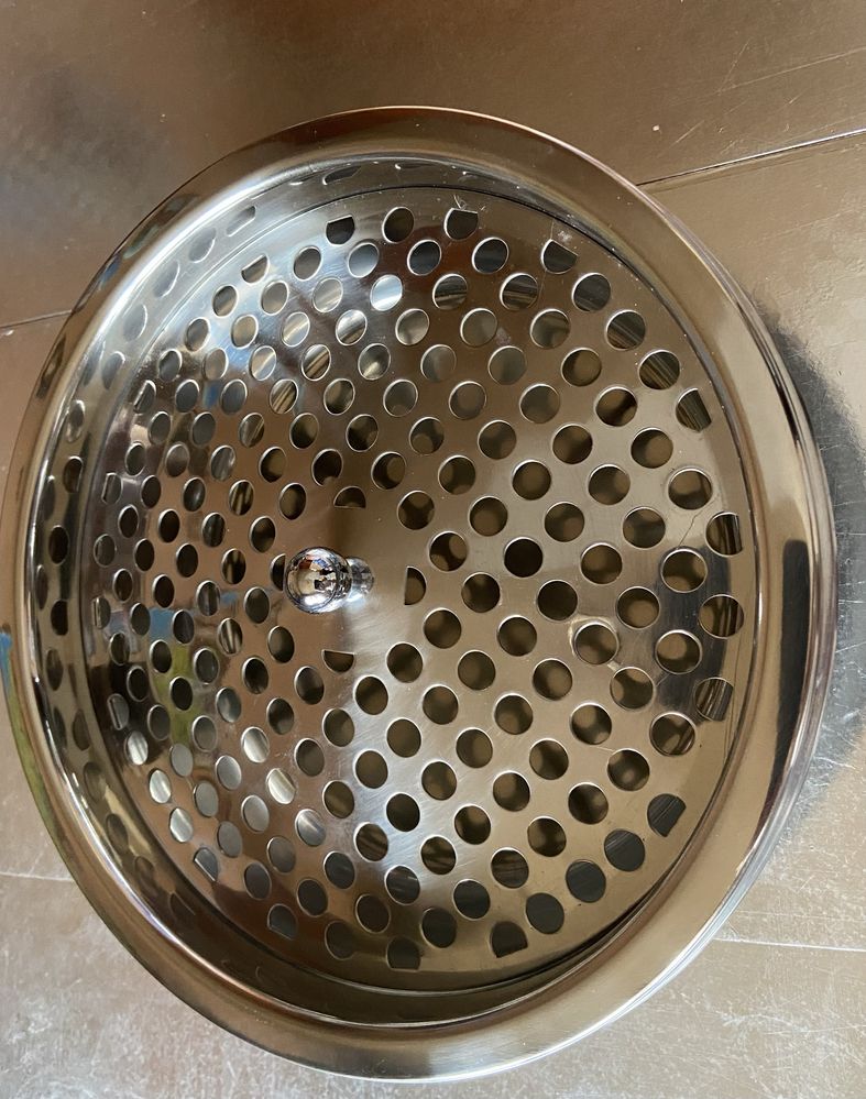 Кош с пепелник и вътрешна пластмасова кофа с дръжка, INOX