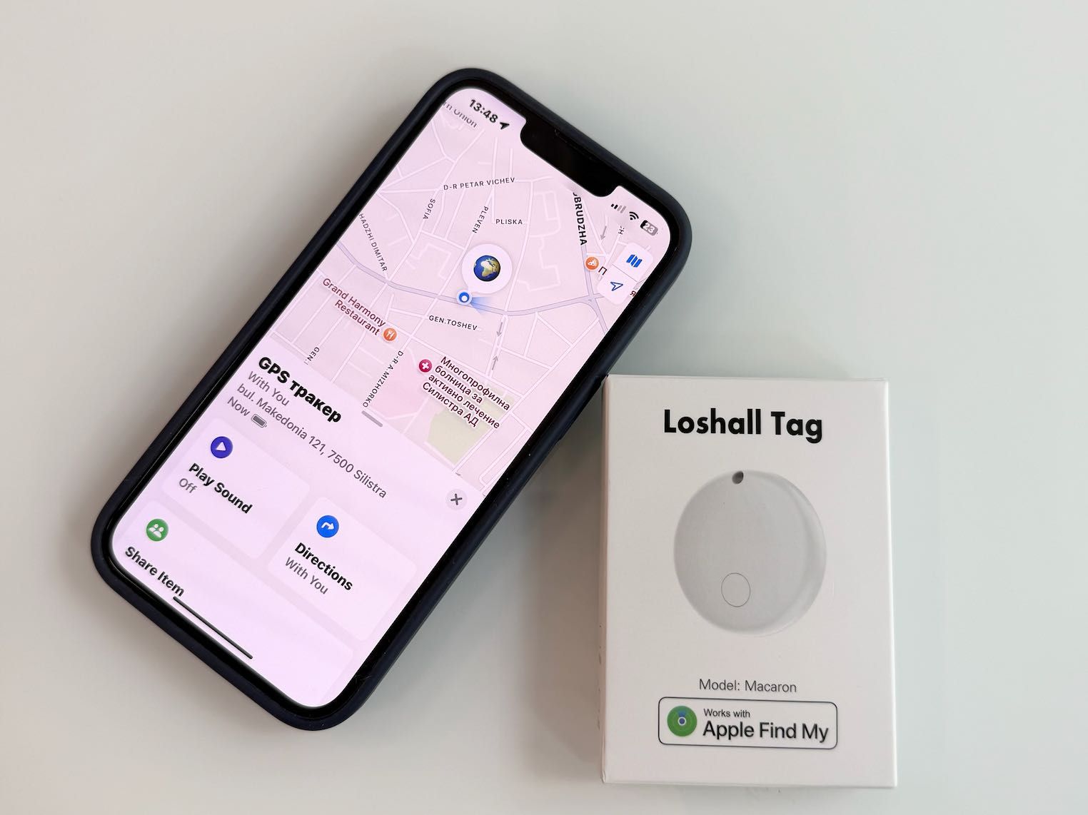 GPS Локатор- IOS/Iphone - Работещ с “Find My”- 1г. Живот на Батерията