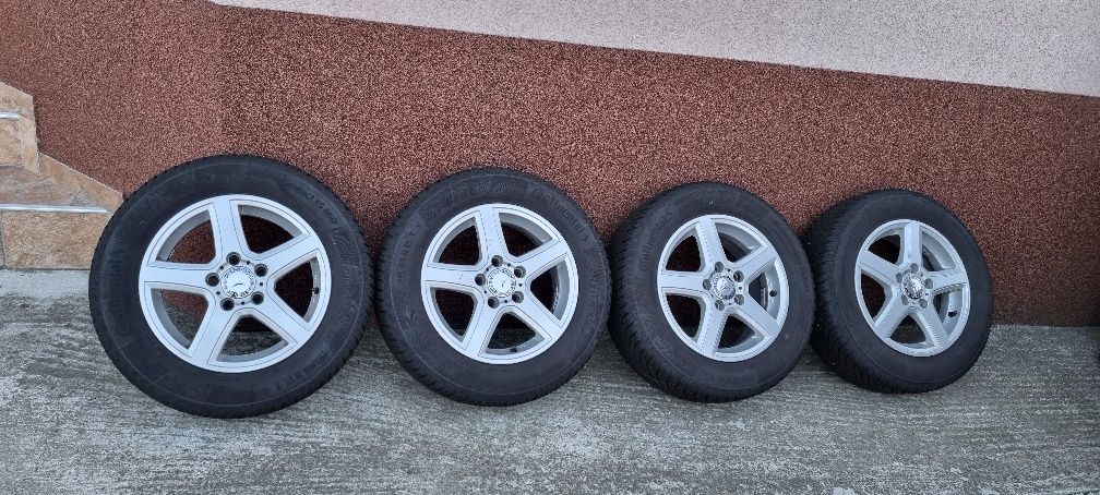 Jante R15 5x112 cu anvelope Continental m+s 195/65R15