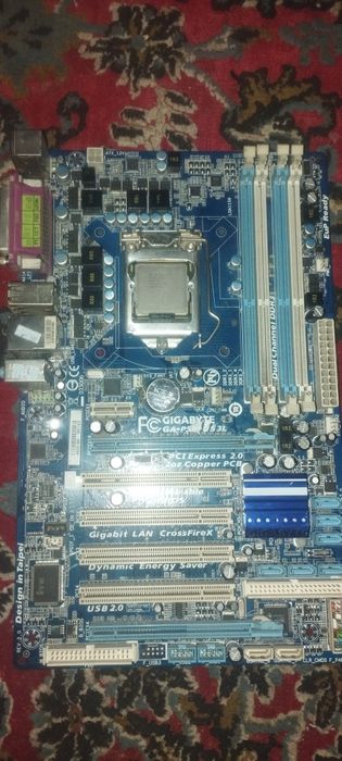 Материнская плата gigabyte ha p55 us3l pratssesor Intel core i3 540