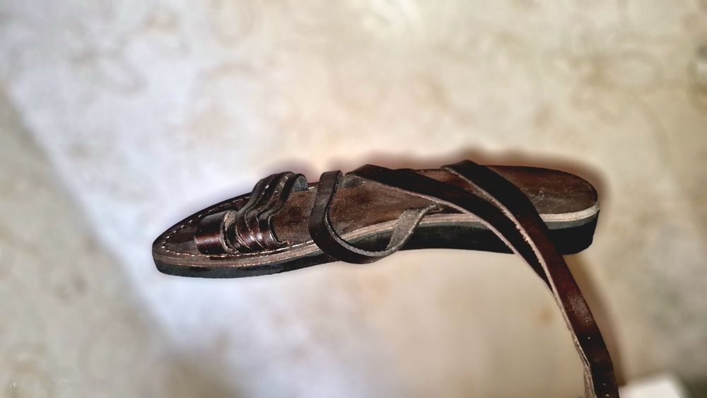 Sandale de dama din piele naturala in stil grecesc