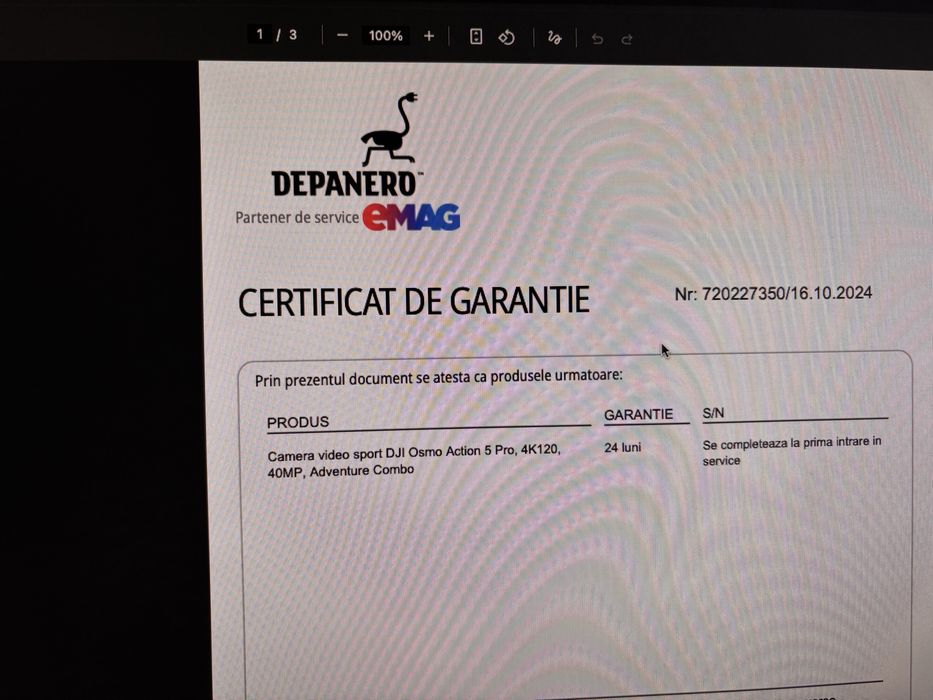 Dji osmo action 5 pro adventure combo plus dji mic, garantie