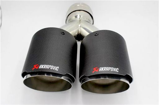 Akrapovic Накрайници за ауспух двуцевка ф63хф89 гърне Акрапович карбон