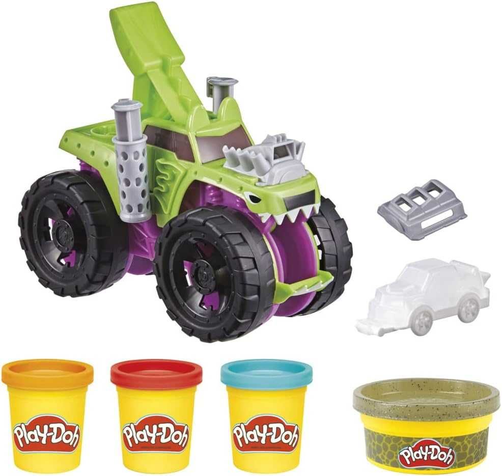 НОВ Мек пластелин PLAY DOH Динозавър Жаба Моделин ОРИГИНАЛЕН