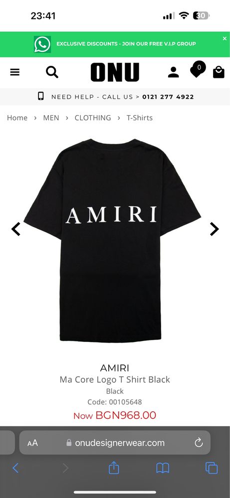 Amiri MA Core T-shirt