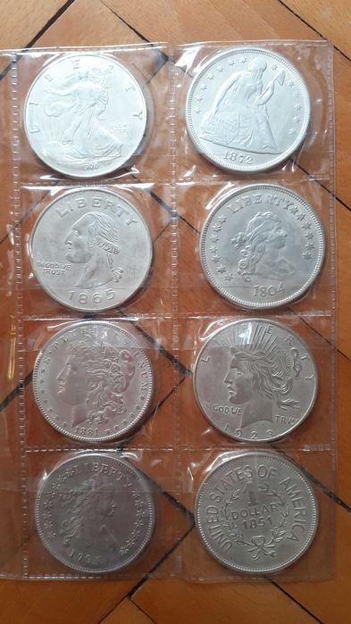 2 комплекта Америански стари монети - 1 долар