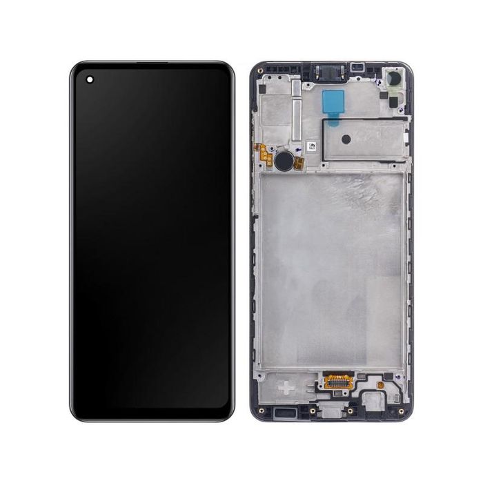 Display cu Touchscreen Samsung Galaxy A21s A217  cu Rama  Negru  Servi