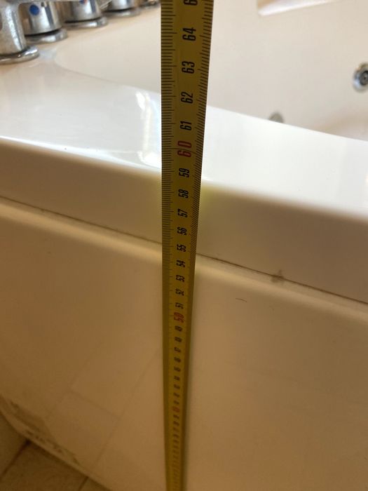 Cada pe colt cu hidromasaj 160x96cm