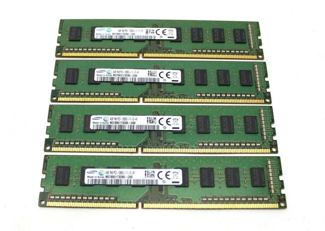 memorie ram Samsung 16 GB (4x4GB) DDR3 1600mhz  PC3-12800U desktop