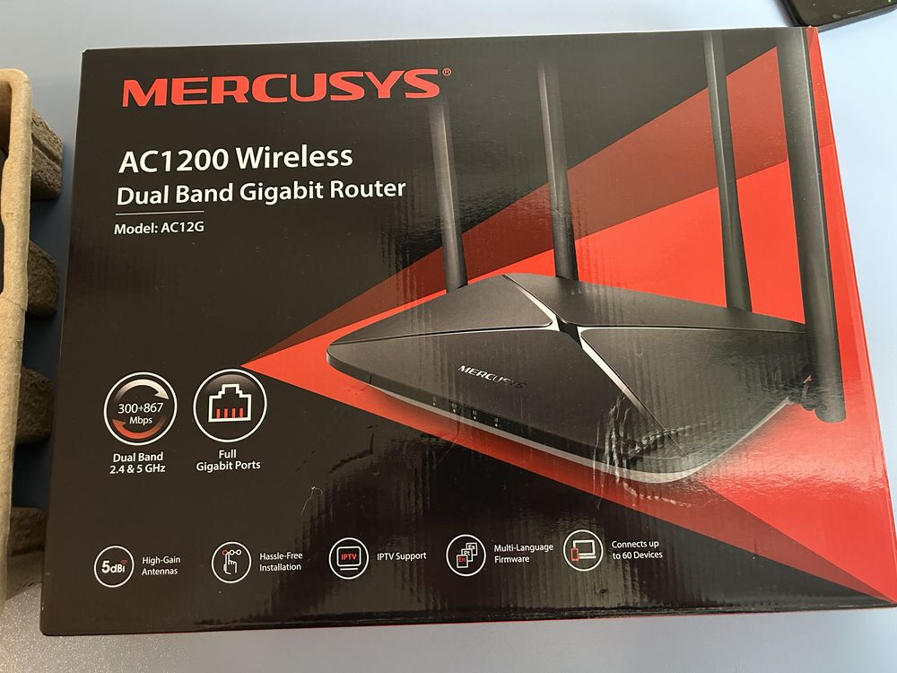 Router mercusys AC 1200 nou nefolosit