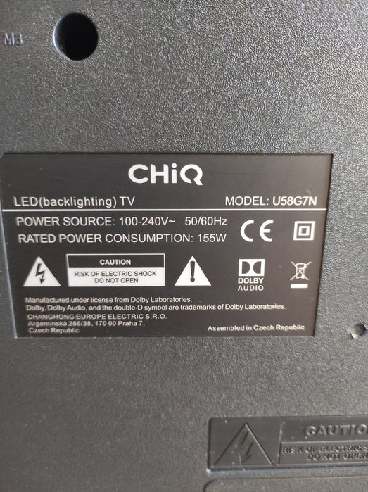 Смарт Телевизор CHIQ 58 инча Ultra HD 4K